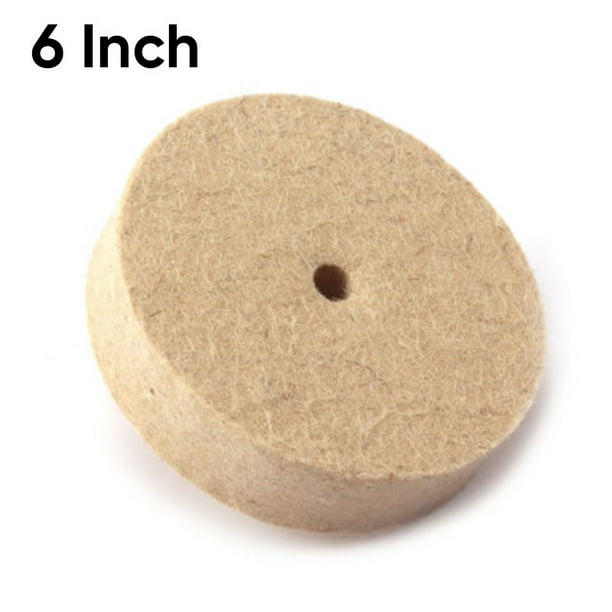 6‘’ Polishing Buffing Grinding Wheel Wool Felt Polisher Disc Pad Thickness 25MM